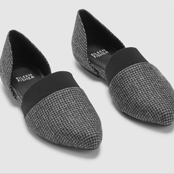 Eileen Fisher Flute Houndstooth Flat 9